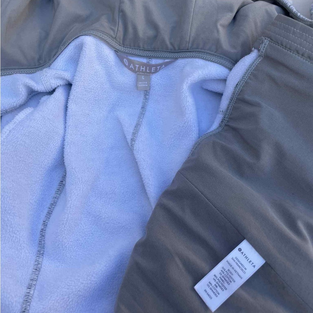 Athleta Gray Fleece-Lined Jacket - Picture 6 of 8